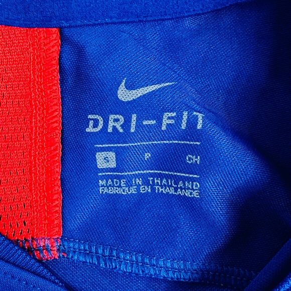 Nike USA Soccer Dri Fit Crew Neck Blue Tee Shirt Jersey Size S - Picture 8 of 9